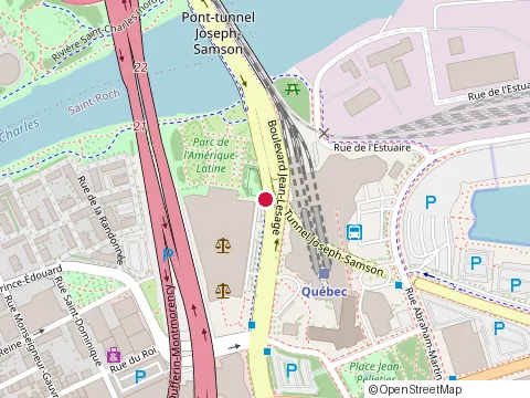 Location of Caij at 300 Jean-Lesage Blvd, Québec