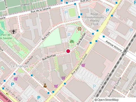 Location of Candev Construction at 5101 Rue Buchan Suite 211, Montréal
