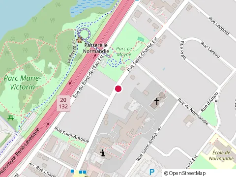 Location of Carrefour le Moutier at 219 Rue Saint-Charles O, Longueuil