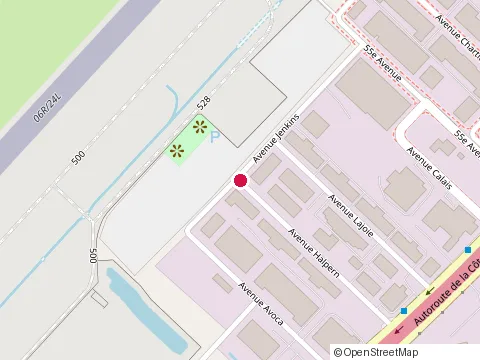 Location of Cbs Maintenance at 850 avenue Halpern, Dorval