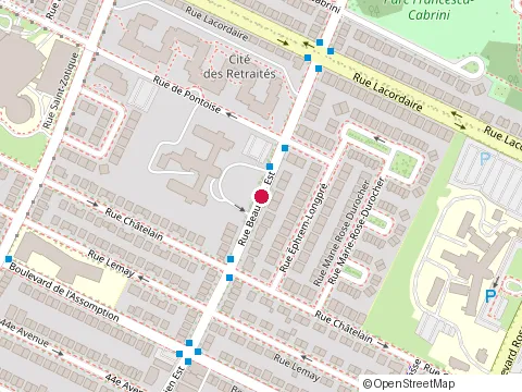 Location of Centre d’Hébergement de la Maison-Saint-Joseph at 5605 Rue Beaubien E, Montréal