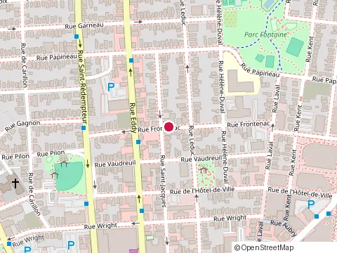 Location of Centre de Pédiatrie Sociale du Vieux-Hull at 39 Rue Frontenac, Gatineau