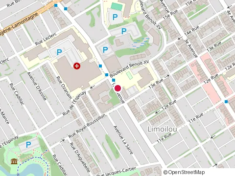Location of Centre de Prévention du Suicide de Québec at 1310 1Re Av., Québec