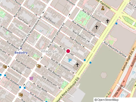 Location of Centre St-Pierre at 1212 Rue Panet, Montréal