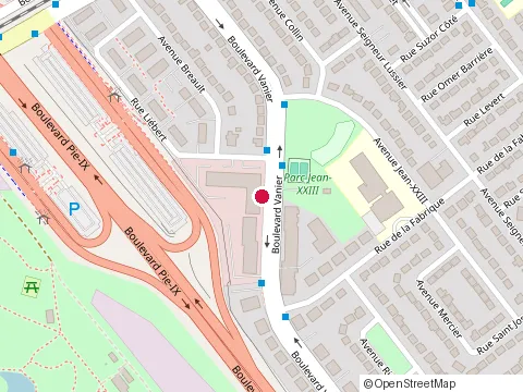 Location of Centremed Medical Centre at 1110 Bd Vanier, Laval