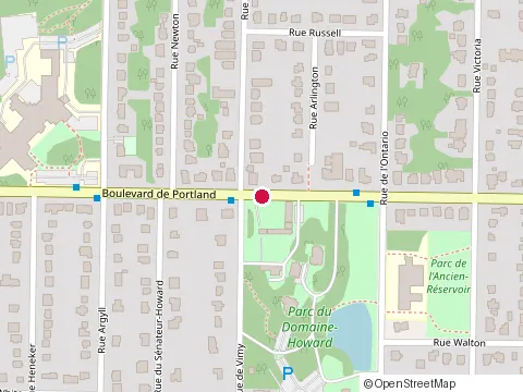 Location of Champlain Regional College at 1301 Boulevard de Portland, Sherbrooke