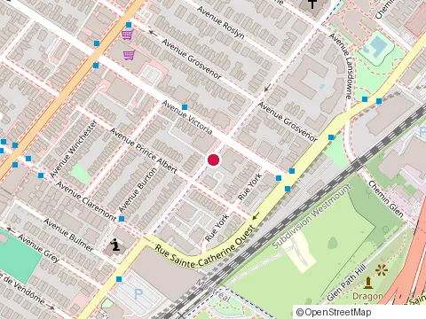 Location of Chateau Westmount at 4860 Boulevard de Maisonneuve O, Westmount