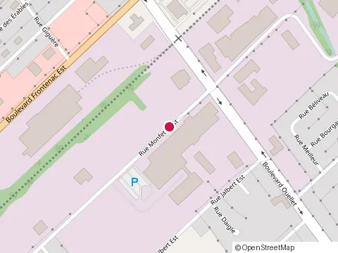 Location of Cité Construction at 467 Rue Monfette N, Thetford Mines