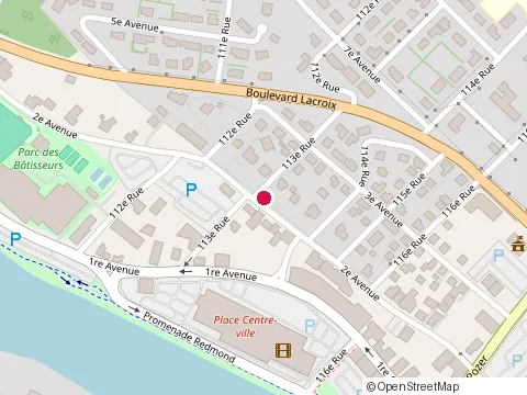 Location of Clinique Andre Rodrigue at 11325 2E Avenue, Saint-Georges