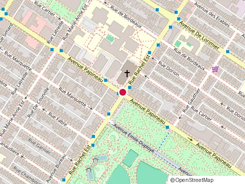 Location of Clinique Multisens at 1657 Rue Rachel E, Montréal