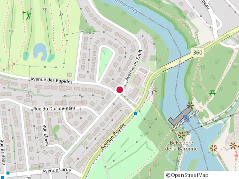 Location of Club de Golf Courville Ltee at 2700 avenue du Sault, Québec