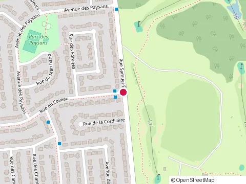 Location of Club de Golf Gatineau at 255 Rue Samuel-Edey, Gatineau