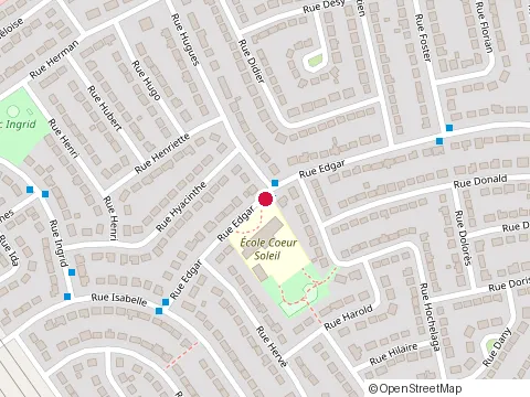 Location of Coeur Soleil Ecole at 3516 Rue Edgar, Laval