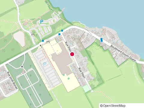 Location of Collège Charlemagne at 5000 Rue Pilon, Montréal