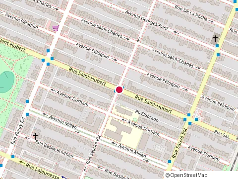 Location of College Lotus at 9870 Rue Saint-Hubert, Montréal
