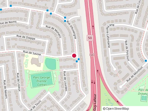 Location of Commission Scolaire des Draveurs at 30 Rue de Savoie, Gatineau