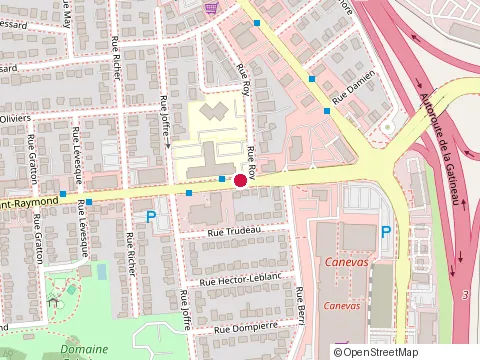 Location of Commission Scolaire des Portages-de- l'Outaouais at 30 boulevard Saint-Raymond, Gatineau