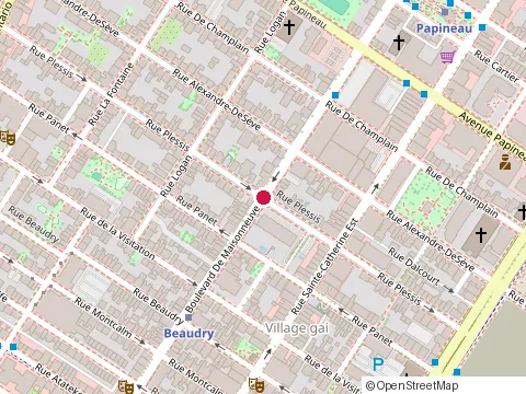 Location of Concordia Book Stop at 1400 Boulevard de Maisonneuve O, Montréal