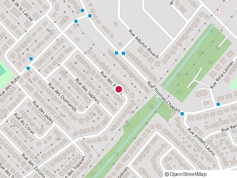 Location of Construction Habitat Confort at 1484 Rue des Perles, Levis