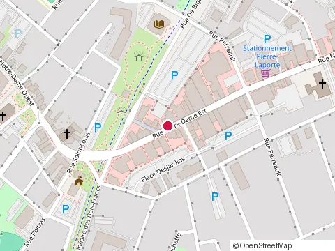 Location of Construction Jacques (1977) Inc at 20 Rue Notre Dame O, Victoriaville
