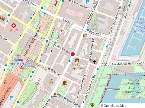 Location of Construction le Versant at 539 Rue Bonsecours, Montréal