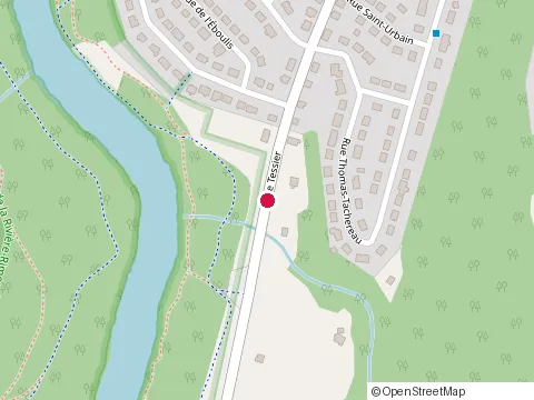 Location of Construction Renovation at 585 Rue Tessier, Rimouski