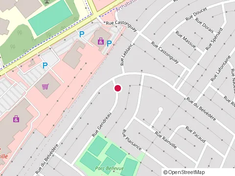 Location of Constructions Gilles Rochefort at 13 Rue Gendreau, Victoriaville