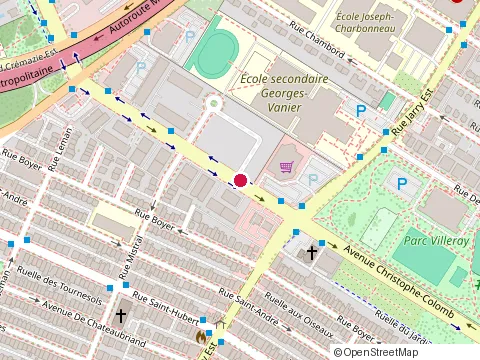 Location of Cooperative d'Habitation Trlgs at 8170 Avenue Christophe-Colomb, Montréal