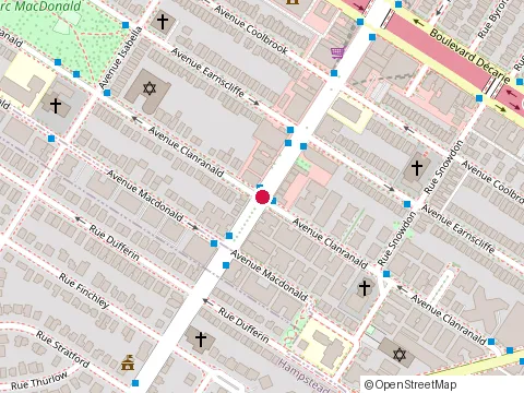 Location of Cour Hampstead at 5549, Ch Queen-Mary, Montréal