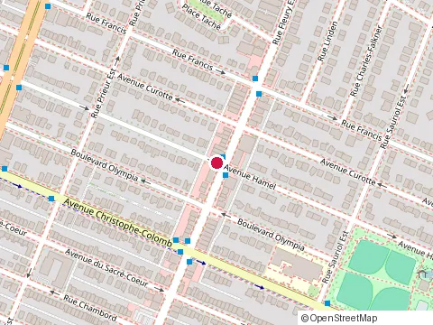 Location of Courtier Hypothécaire Alexandre Lafitte at avenue Hamel, Montréal