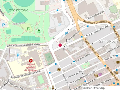 Location of Croissance Travail at 215 Rue Caron, Québec