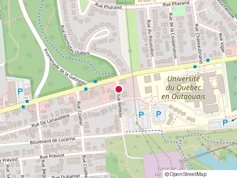Location of Dentiste Gatineau Hull - Clinique Dentaire David Côté at 80 Rue Belleau, Gatineau