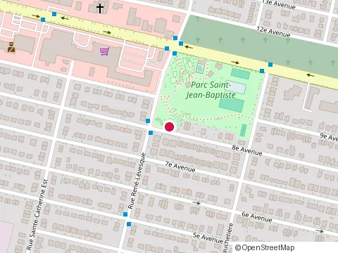 Location of Dic Ann'S Hamburgers Pointe-aux-Trembles at 1300 Bd Saint-Jean-Baptiste Local 121, Pointe-aux-Trembles