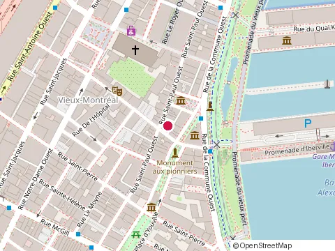 Location of Dinette Marcella at 196 Saint-Paul St W, Montréal