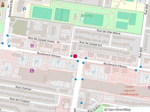 Location of Dr Bruce Oliver at 237 Boulevard d'Anjou, Châteauguay