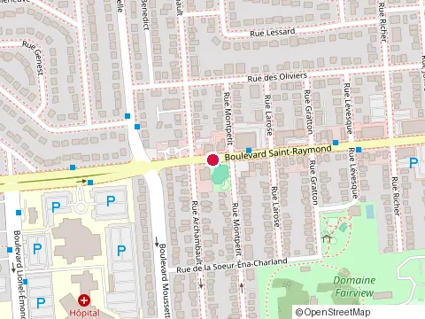 Location of Dr. Simon Hotte at 165 Boulevard Saint-Raymond, Gatineau