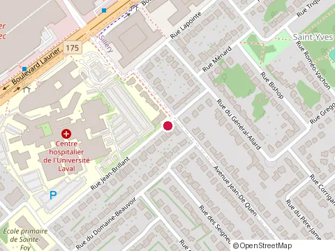 Location of Dre. Élise Dufour, Chiropraticienne at 2647 Rue Jean-Brillant, Québec