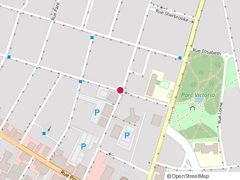Location of Dufour Serge Dr at 124 Avenue du Parc, Granby