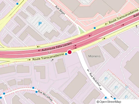 Location of E Khoury Construction at 7815 Trans Canada Route, Montréal