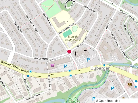 Location of Ecole Notre Dame at 2264 Rue Lemieux, Québec