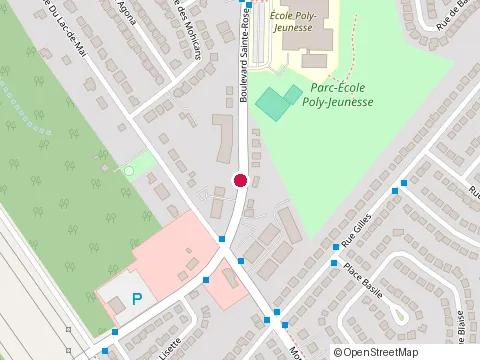 Location of Ecole Poly-Jeunesse at 3578 boulevard Sainte-Rose, Laval