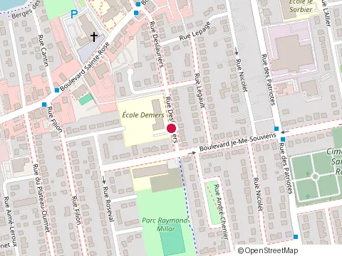 Location of Ecole Primaire Demers at 155 Rue Deslauriers, Laval