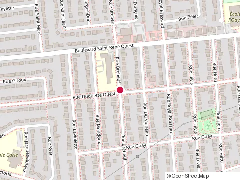 Location of École Raymond at 385 Rue Brebeuf, Gatineau