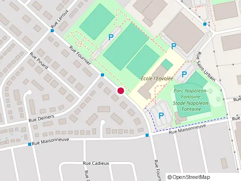 Location of Ecole Secondire l'Envolee at 549 Rue Fournier, Granby