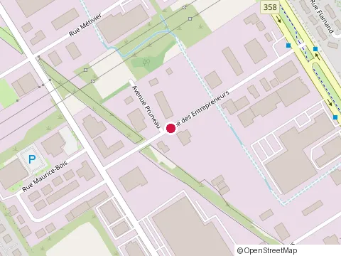 Location of Entrepreneurs A Beaudoin Inc at 350 Rue des Entrepreneurs, Québec