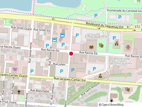 Location of Éric Painchaud Architecte & Associés Inc at 110 Rue Racine E, Chicoutimi
