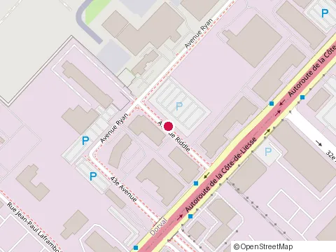 Location of Espace Construction at 735 avenue Riddle, Dorval