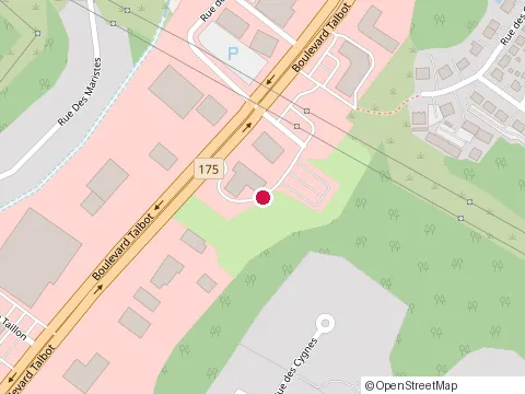 Location of Eugène Allard at 2448 Rue des Roitelets, Chicoutimi