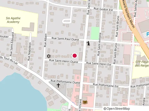 Location of Frenette Michel at 141 Rue St Vincent, Sainte-Agathe-des-Monts