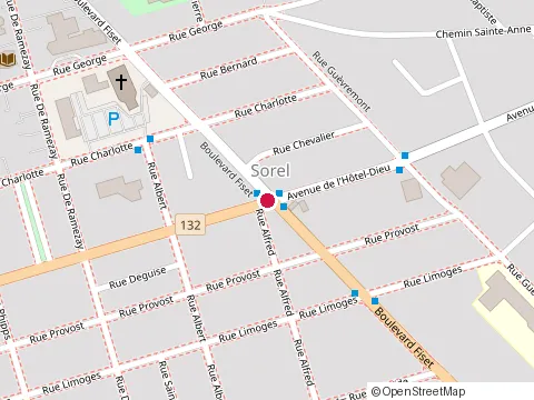 Location of Freshii at 201 avenue de l'Hôtel-Dieu, Sorel-Tracy